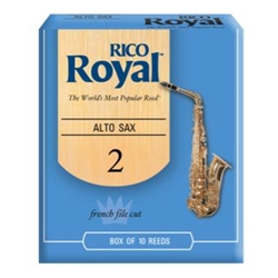Rico Royal RRAS Royal by D'Addario Alto Sax Reeds, 10-pack