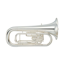 Yamaha YEP201MS Marching Euphonium; Silver Plated; convertible model with concert and marching leadpipes included